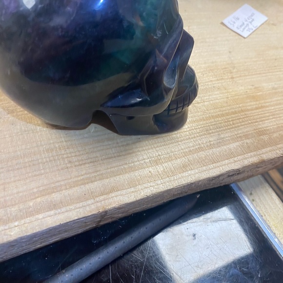 fluorite skull. Rainbow